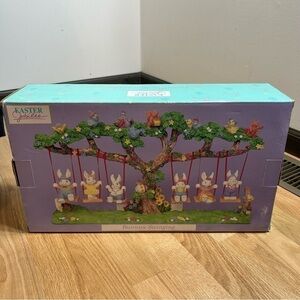 Vintage Bunnies Swinging Easter Jubilee Home Decor Decoration